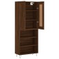 vidaXL Aparador alto madera contrachapada marrón roble 69,5x34x180 cm vidaXL Aparador alto madera contrachapada marrón roble 69,5x34x180 cm