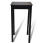 vidaXL Mesa de bar con 2 sillas de barra negras vidaXL Mesa de bar con 2 sillas de barra negras