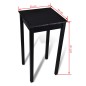vidaXL Mesa de bar con 2 sillas de barra negras vidaXL Mesa de bar con 2 sillas de barra negras