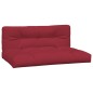 vidaXL Cojines para palets 2 unidades tela rojo tinto vidaXL Cojines para palets 2 unidades tela rojo tinto
