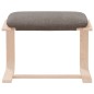 vidaXL Reposapiés de tela gris taupe 51x41x40 cm vidaXL Reposapiés de tela gris taupe 51x41x40 cm