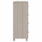 vidaXL Aparador HAMAR madera maciza de pino blanco 79x40x103,5 cm
