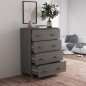 vidaXL Aparador HAMAR madera maciza de pino gris claro 79x40x103,5 cm vidaXL Aparador HAMAR madera maciza de pino gris claro 79x40x103,5 cm