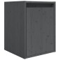 vidaXL Muebles para TV 6 piezas madera maciza de pino gris