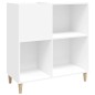 vidaXL Mueble para discos madera contrachapada blanco 84,5x38x89 cm vidaXL Mueble para discos madera contrachapada blanco 84,5x38x89 cm