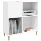 vidaXL Mueble para discos madera contrachapada blanco 84,5x38x89 cm vidaXL Mueble para discos madera contrachapada blanco 84,5x38x89 cm