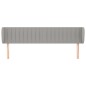 vidaXL Cabecero de tela gris claro 203x23x78/88 cm vidaXL Cabecero de tela gris claro 203x23x78/88 cm