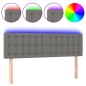 vidaXL Cabecero con LED de tela gris oscuro 144x5x78/88 cm vidaXL Cabecero con LED de tela gris oscuro 144x5x78/88 cm