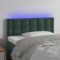 vidaXL Cabecero con LED de terciopelo verde oscuro 90x5x78/88 cm vidaXL Cabecero con LED de terciopelo verde oscuro 90x5x78/88 cm