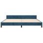 vidaXL Estructura cama con cabecero terciopelo azul oscuro 200x200 cm vidaXL Estructura cama con cabecero terciopelo azul oscuro 200x200 cm