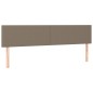 vidaXL Cama box spring con colchón tela gris taupe 200x200 cm vidaXL Cama box spring con colchón tela gris taupe 200x200 cm