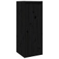 vidaXL Muebles para TV 2 piezas madera maciza de pino negro vidaXL Muebles para TV 2 piezas madera maciza de pino negro