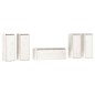 vidaXL Muebles para TV 5 piezas madera maciza de pino blanco vidaXL Muebles para TV 5 piezas madera maciza de pino blanco