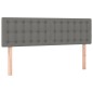 vidaXL Cama box spring con colchón tela gris oscuro 140x190 cm vidaXL Cama box spring con colchón tela gris oscuro 140x190 cm
