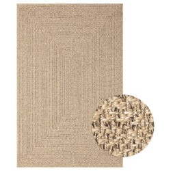 vidaXL Alfombra con aspecto de yute interior y exterior 200x290 cm