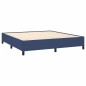 vidaXL Cama box spring con colchón tela azul 160x200 cm vidaXL Cama box spring con colchón tela azul 160x200 cm
