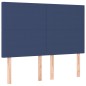 vidaXL Cama box spring con colchón tela azul 160x200 cm vidaXL Cama box spring con colchón tela azul 160x200 cm