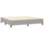 vidaXL Cama box spring con colchón tela gris claro 200x200 cm vidaXL Cama box spring con colchón tela gris claro 200x200 cm