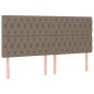 vidaXL Cama box spring con colchón tela gris taupe 180x200 cm vidaXL Cama box spring con colchón tela gris taupe 180x200 cm