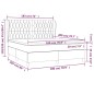 vidaXL Cama box spring con colchón tela gris taupe 180x200 cm vidaXL Cama box spring con colchón tela gris taupe 180x200 cm
