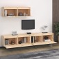 vidaXL Muebles para TV 3 piezas madera maciza de pino vidaXL Muebles para TV 3 piezas madera maciza de pino