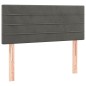 vidaXL Cama box spring con colchón terciopelo gris oscuro 100x200 cm vidaXL Cama box spring con colchón terciopelo gris oscuro 100x200 cm
