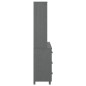 vidaXL Aparador HAMAR madera de pino maciza gris oscuro vidaXL Aparador HAMAR madera de pino maciza gris oscuro