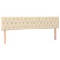 vidaXL Cama box spring con colchón y LED tela crema 180x200 cm vidaXL Cama box spring con colchón y LED tela crema 180x200 cm