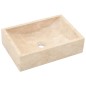 vidaXL Tocador de baño madera maciza de teca con lavabos mármol crema vidaXL Tocador de baño madera maciza de teca con lavabos mármol crema
