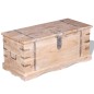 vidaXL Baúl de almacenamiento de madera de acacia