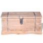 vidaXL Baúl de almacenamiento de madera de acacia