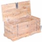 vidaXL Baúl de almacenamiento de madera de acacia