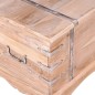 vidaXL Baúl de almacenamiento de madera de acacia