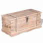 vidaXL Baúl de almacenamiento de madera de acacia