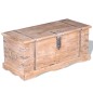 vidaXL Baúl de almacenamiento de madera de acacia