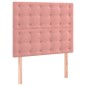 vidaXL Cama box spring con colchón terciopelo rosa 100x200 cm vidaXL Cama box spring con colchón terciopelo rosa 100x200 cm
