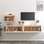 vidaXL Muebles para TV 3 piezas madera maciza de pino vidaXL Muebles para TV 3 piezas madera maciza de pino