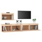 vidaXL Muebles para TV 3 piezas madera maciza de pino vidaXL Muebles para TV 3 piezas madera maciza de pino