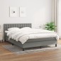 vidaXL Cama box spring con colchón tela gris oscuro 140x200 cm vidaXL Cama box spring con colchón tela gris oscuro 140x200 cm