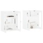 vidaXL Armarios de pared 2 uds madera de ingeniería blanco vidaXL Armarios de pared 2 uds madera de ingeniería blanco
