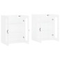 vidaXL Armarios de pared 2 uds madera de ingeniería blanco vidaXL Armarios de pared 2 uds madera de ingeniería blanco