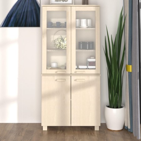 vidaXL Aparador HAMAR madera de pino maciza marrón miel