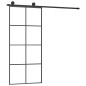 vidaXL Puerta corredera con set herrajes vidrio ESG aluminio 90x205 cm vidaXL Puerta corredera con set herrajes vidrio ESG aluminio 90x205 cm