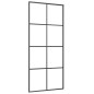 vidaXL Puerta corredera con set herrajes vidrio ESG aluminio 90x205 cm vidaXL Puerta corredera con set herrajes vidrio ESG aluminio 90x205 cm