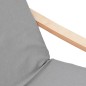vidaXL Sillón de relax con taburete tela gris claro vidaXL Sillón de relax con taburete tela gris claro