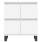 vidaXL Aparadores 2 piezas madera contrachapada blanco vidaXL Aparadores 2 piezas madera contrachapada blanco