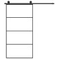 vidaXL Puerta corredera set herrajes vidrio ESG aluminio 102,5x205 cm vidaXL Puerta corredera set herrajes vidrio ESG aluminio 102,5x205 cm