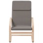 vidaXL Sillón de relax con taburete de tela gris taupé vidaXL Sillón de relax con taburete de tela gris taupé
