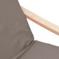 vidaXL Sillón de relax con taburete de tela gris taupé vidaXL Sillón de relax con taburete de tela gris taupé