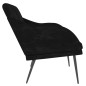 vidaXL Banco de terciopelo negro 110x76x80 cm vidaXL Banco de terciopelo negro 110x76x80 cm